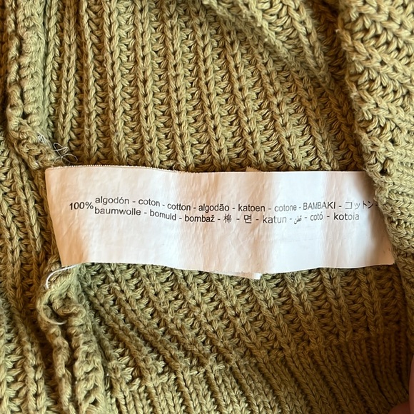 Zara - Girls Sage Green Knit Sweater - Picture 7 of 8